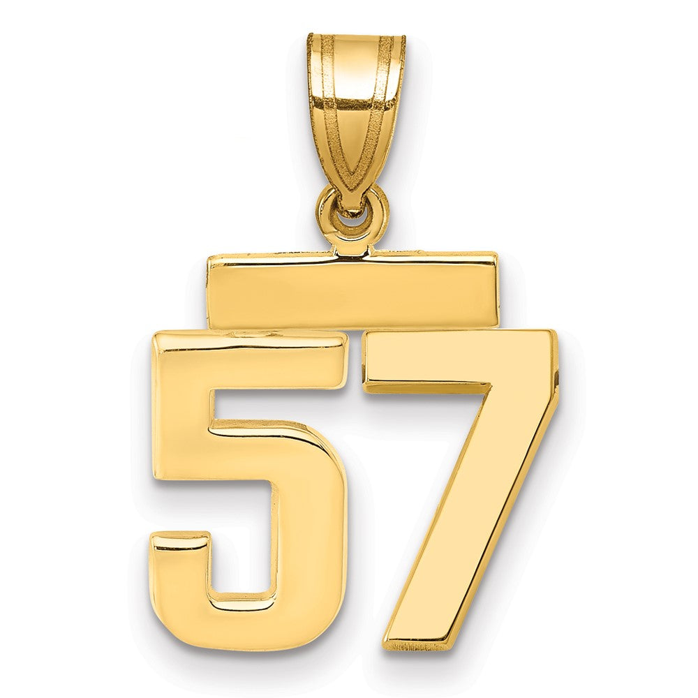 Polished Number Charms — 57