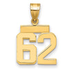 Polished Number Charms — 62