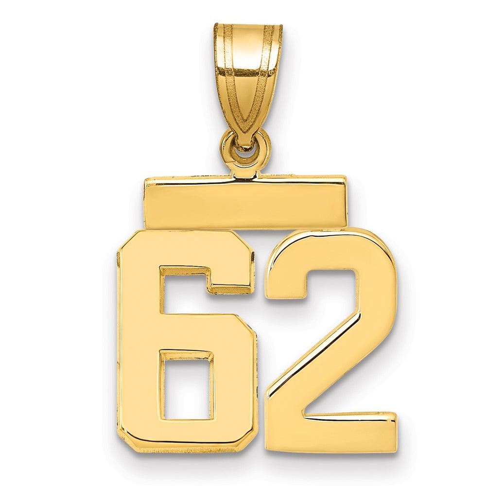 Polished Number Charms — 62