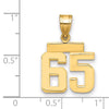 Polished Number Charms — 65