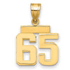 Polished Number Charms — 65