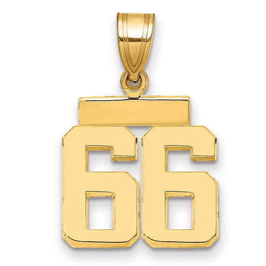 Polished Number Charms — 66