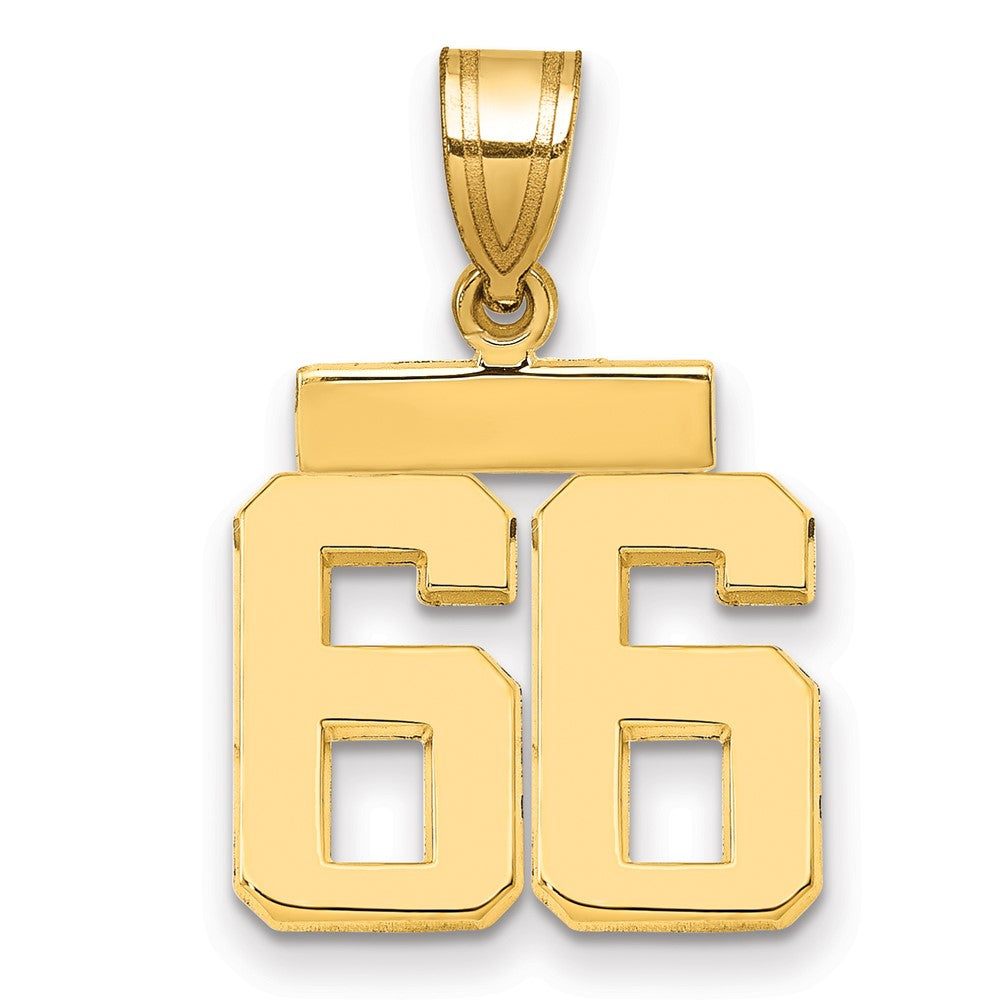 Polished Number Charms — 66