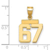 Polished Number Charms — 67
