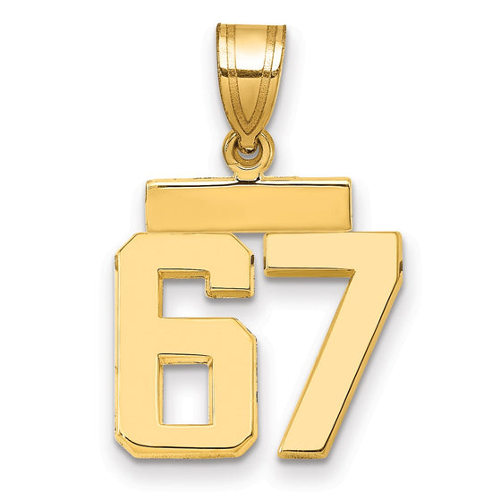 Polished Number Charms — 67