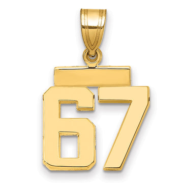 Polished Number Charms — 67
