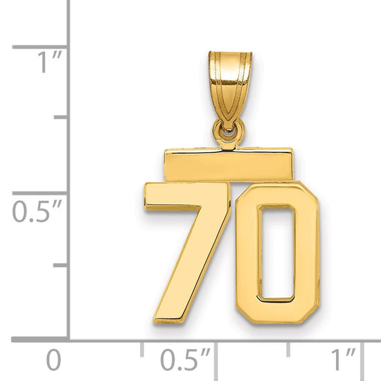 Polished Number Charms — 70