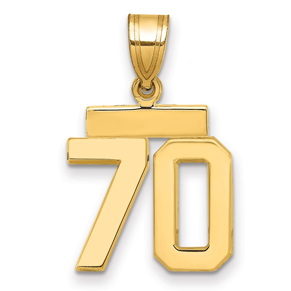 Polished Number Charms — 70