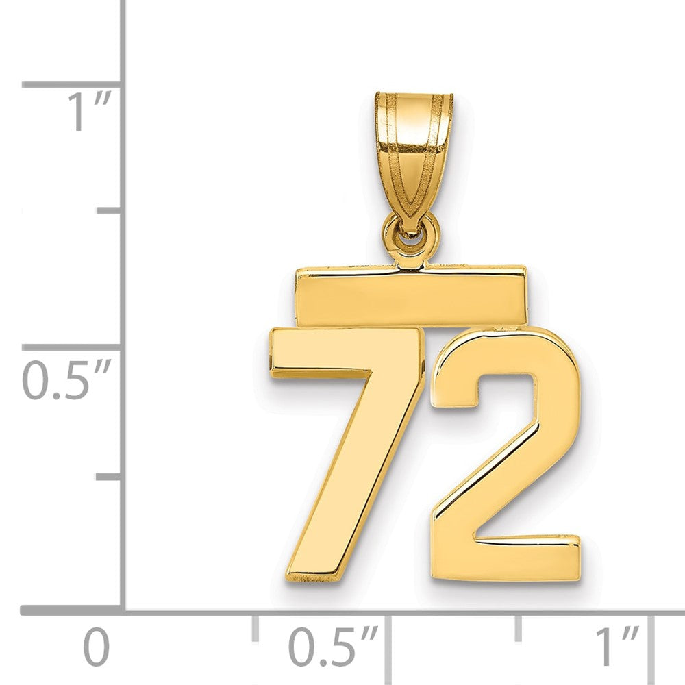 Polished Number Charms — 72