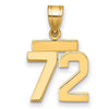 Polished Number Charms — 72