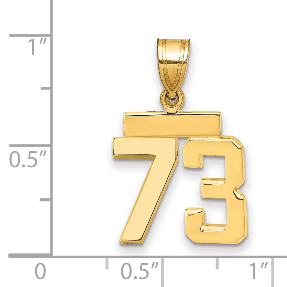 Polished Number Charms — 73
