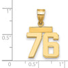 Polished Number Charms — 76
