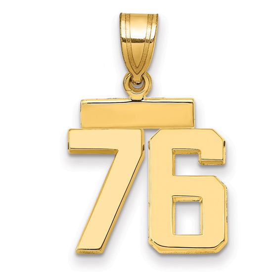 Polished Number Charms — 76