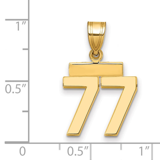 Polished Number Charms — 77