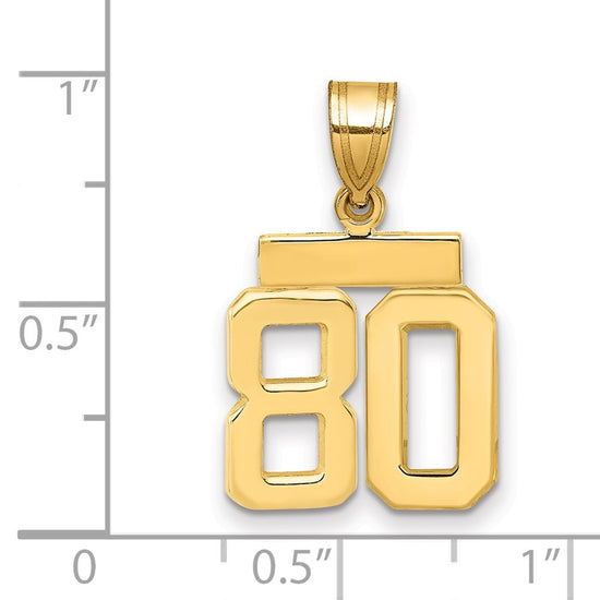 Polished Number Charms — 80