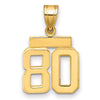 Polished Number Charms — 80