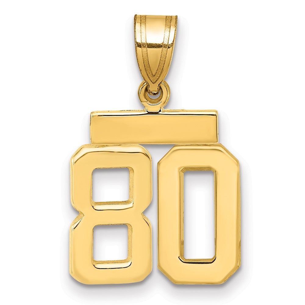 Polished Number Charms — 80