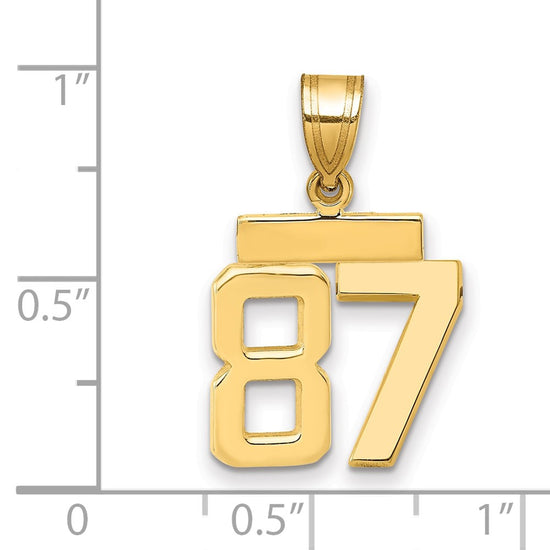 Polished Number Charms — 87