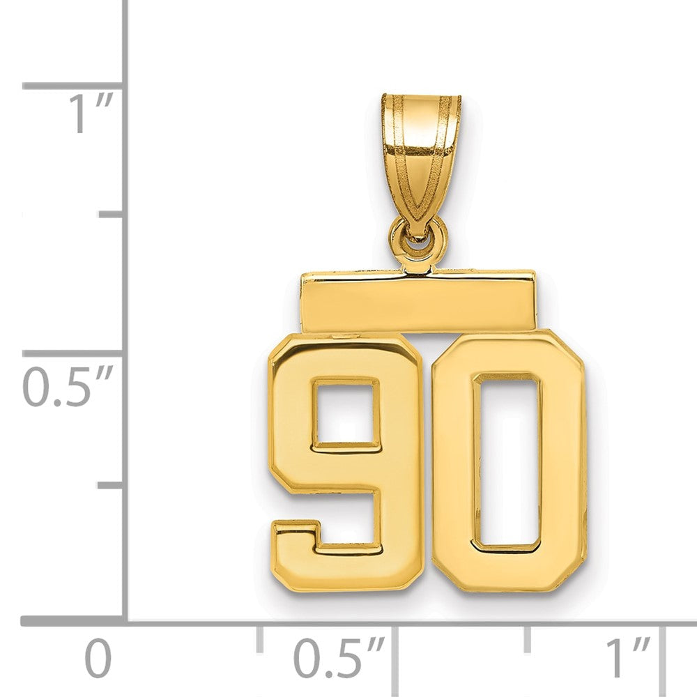 Polished Number Charms — 90