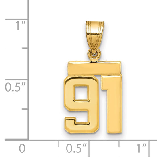 Polished Number Charms — 91