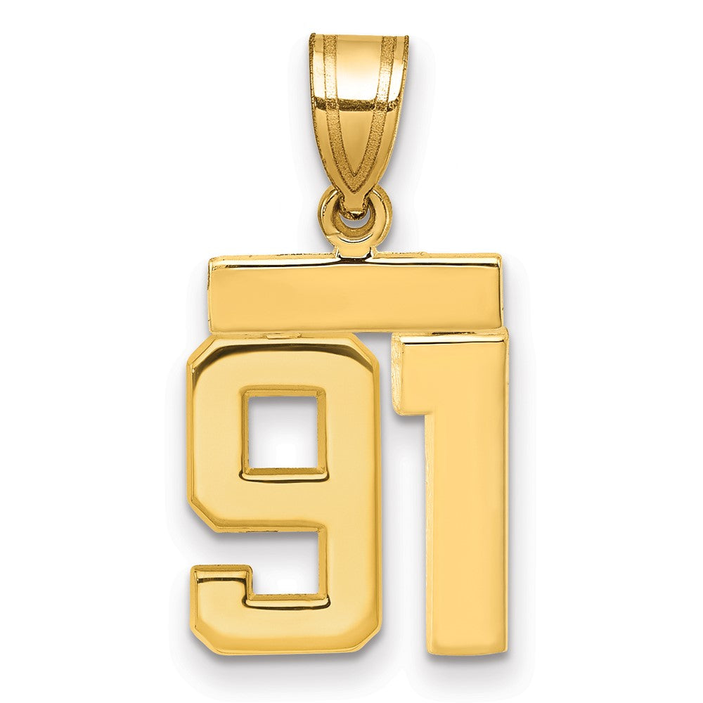 Polished Number Charms — 91