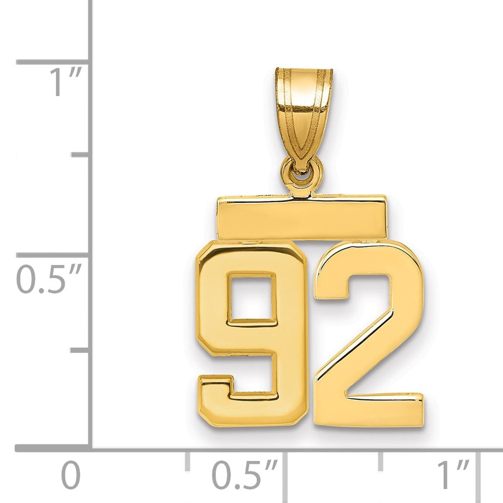 Polished Number Charms — 92