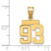 Polished Number Charms — 93