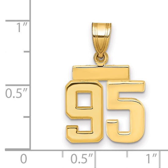 Polished Number Charms — 95