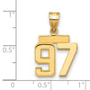 Polished Number Charms — 97