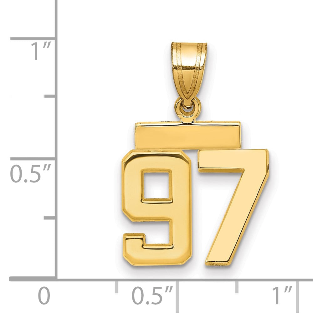 Polished Number Charms — 97