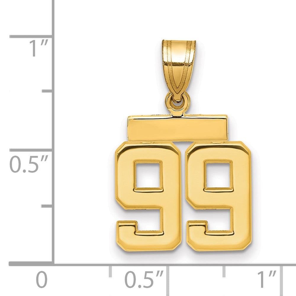 Polished Number Charms — 99