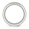 Chisel Stainless Steel Brushed and Polished Black IP-plated 1/2 Carat Black Diamond 9mm Band