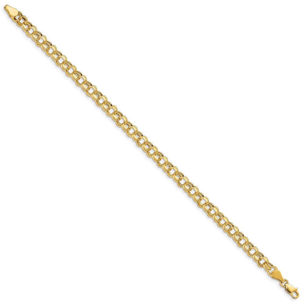 Gold Double Link Charm Bracelets