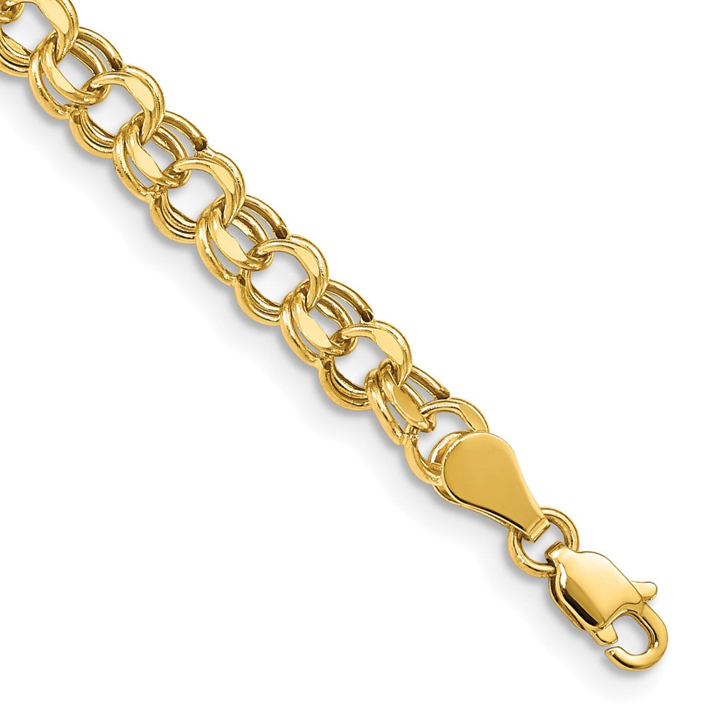 Gold Double Link Charm Bracelets