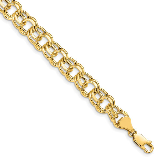 Gold Double Link Charm Bracelets