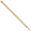Gold Triple Link Charm Bracelets