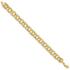 Gold Triple Link Charm Bracelets
