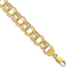 Gold Triple Link Charm Bracelets