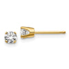 14k I2 Diamond Stud Push-on Post Earrings