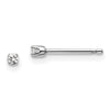 14k I2 Diamond Stud Push-on Post Earrings