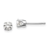 14k I2 Diamond Stud Push-on Post Earrings