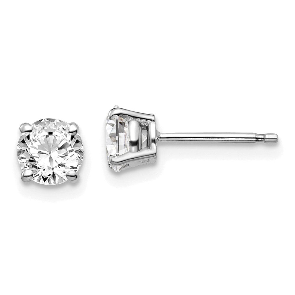 14k I1 Diamond Stud Push-on Post Earrings