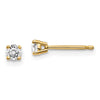 14k I1 Diamond Stud Push-on Post Earrings