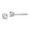 14k I1 Diamond Stud Push-on Post Earrings