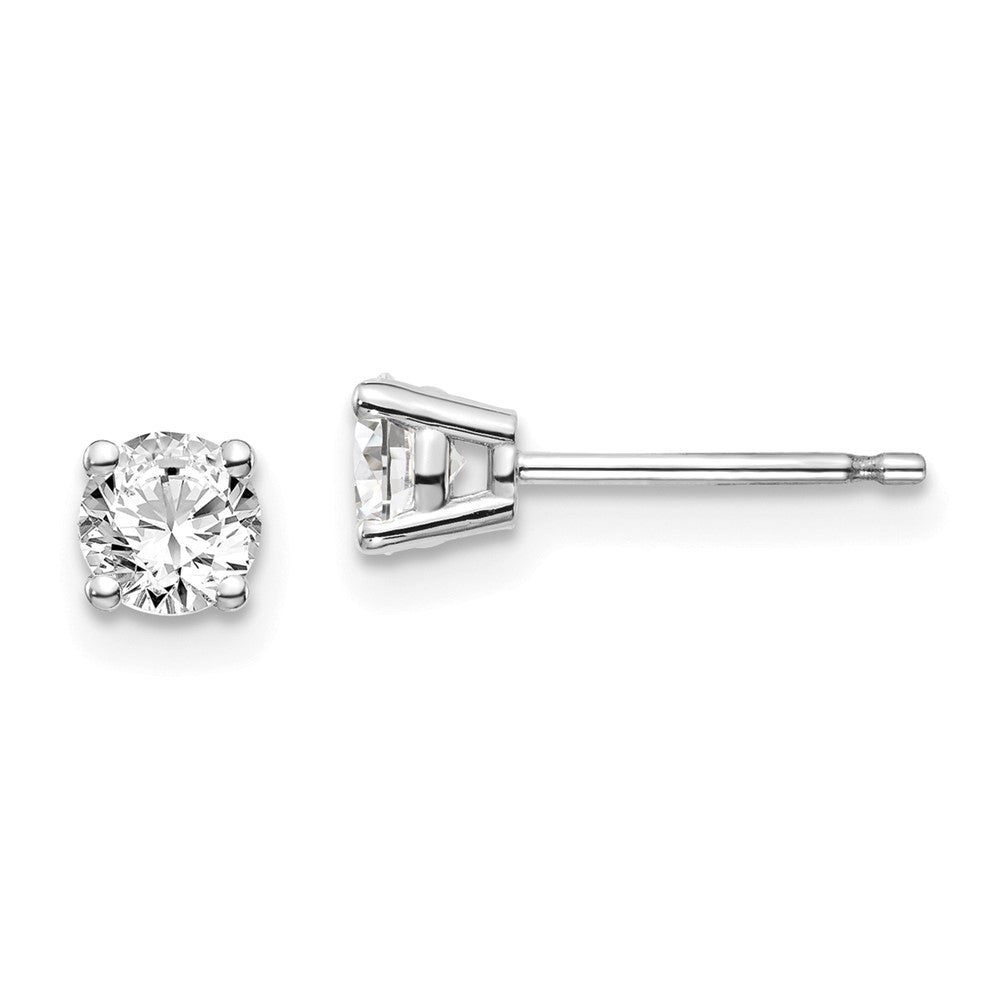 14k I1 Diamond Stud Push-on Post Earrings