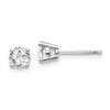 14k I1 Diamond Stud Push-on Post Earrings