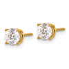14k SI3 Diamond Stud Thread on/off Post Earrings