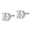 14k VS2/SI1 Diamond Stud Thread on/off Post Earrings