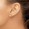14k VS2/SI1 Diamond Stud Thread on/off Post Earrings