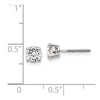 14k VS2/SI1 Diamond Stud Thread on/off Post Earrings